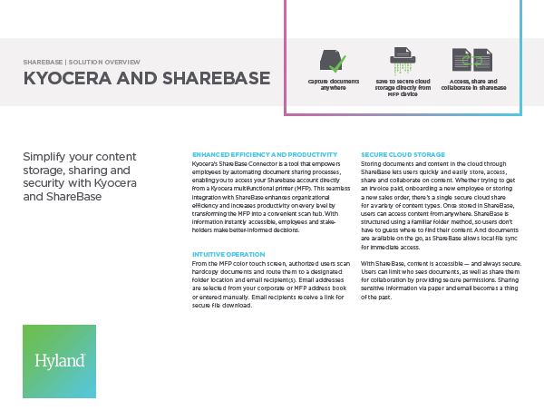 ShareBase Kyocera Solution Overview Software Document Management Thumb, Accel Imaging Systems, Kyocera Dealer, Dallas, Fort Worth, TX, Copier, MFP, Printer, Sales, Service, Supplies)