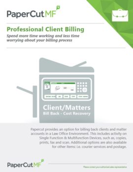 Professional Client Billing Cover, Papercut MF, Accel Imaging Systems, Kyocera Dealer, Dallas, Fort Worth, TX, Copier, MFP, Printer, Sales, Service, Supplies)