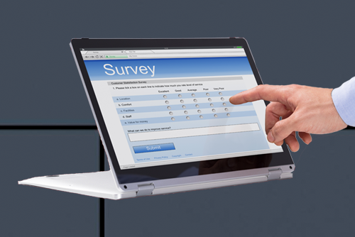 Customer Center Button Survey Service